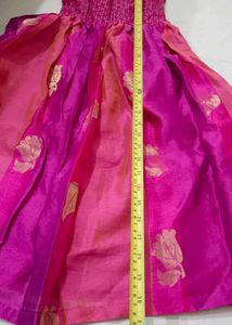 Banarsi Pink Gown Or Anarkali Kurti