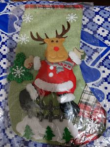 Christmas Reindeer Stocking