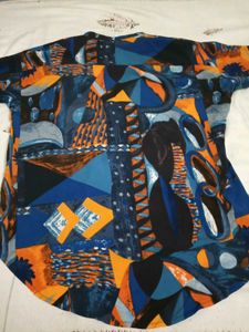 Colorful Abstract Print Shirt
