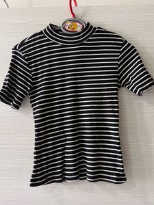Striped Ribbed Top