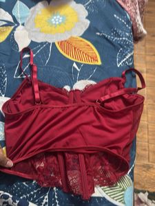 Hot Red Net Top