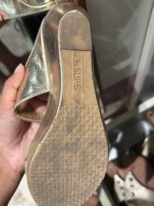Golden Wedding Wear Sandals