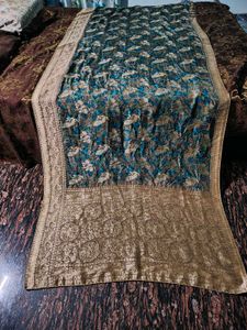 Pure Silk Banarasi With Brocade Border And Palla