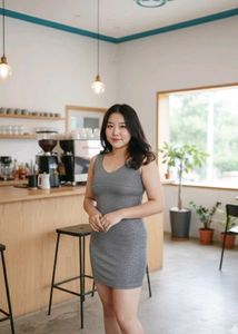 Gray Bodycon Mini Dress