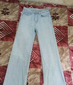 Light Wash Wide Leg Jeans