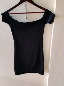 Cute Black Colour Off Shoulder One Piece