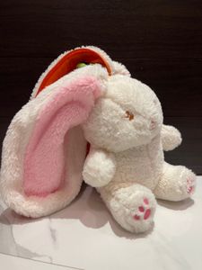 Reversible Carrot Bunny Plush Soft Toy