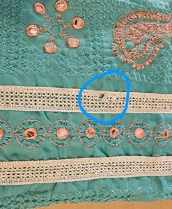 Teal Embroidered Kurti and Pant