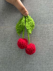 Cherry Crochet Bag Charms