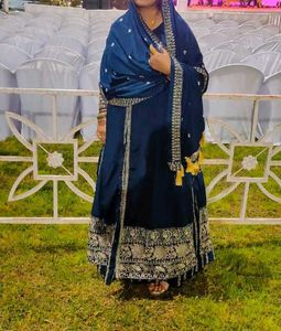 Elegant Blue Gagra Gown