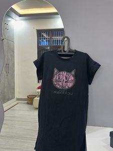 Cute Graphic Print Dress