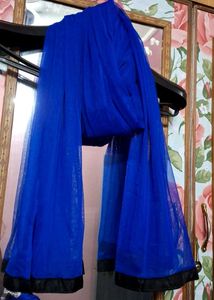 Blue Embellished Anarkali Dress