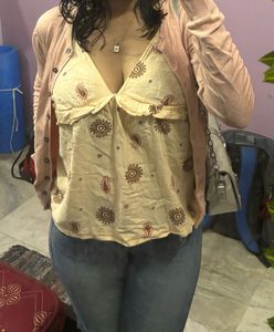 boho printed cami top ☀️