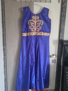 Elegant Blue Ethnic Gown