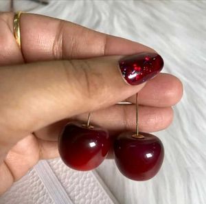 Cherry Drop Korean Style Earrings &amp; Studs