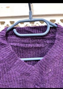 Purple Knit Sweater