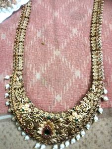 Gold Plated Pearl Necklace