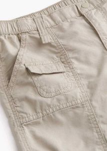 Beige Wide Leg Pants