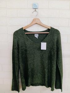 Chico's Green Knit Sweater