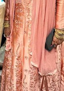 Elegant Pink Gown Set ( With Free Gift)