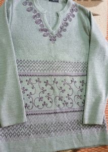 pashmina with kashmiri work ,sweat sweater