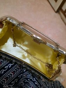 Elegant Pearl &amp; Rhinestone Evening Clutch