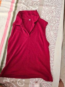 Red Sleeveless Top
