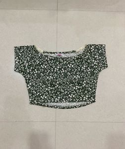 Ginger Floral Print Crop Top