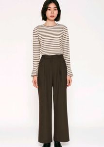 Striped Bell Warm Sleeve Top