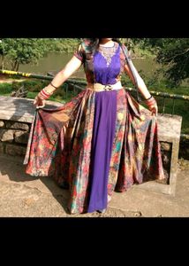 Multicolored Ethnic Gown