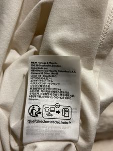 H&amp;M White Full Sleeves Top