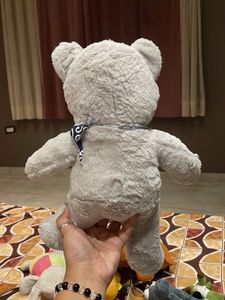Cute Grey Teddy Bear with Bandana