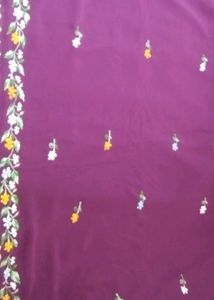 Embroidery Georgette Saree