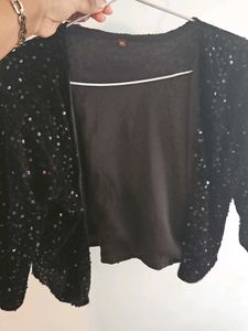 Sparkly Black Bolero Jacket