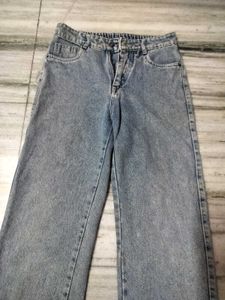 Vintage Light Wash Wide Leg Jeans