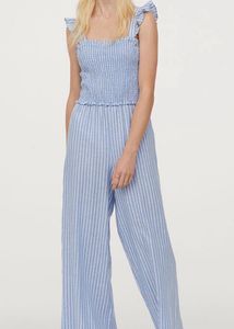 H&M Striped Jumpsuit