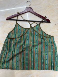 Green spaghetti top with sexy back