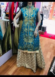 Elegant Embroidered Ethnic Gown
