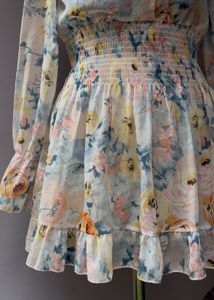 Floral Print Mini Dress