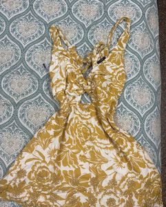 Floral Cutout Mini Dress