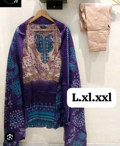 Blue Embroidered Kurta Set