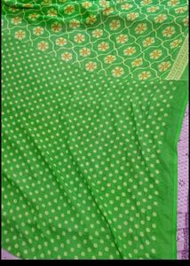 7 Green Floral Saree With Blouse