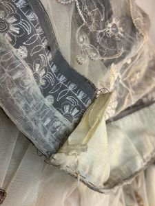 Embroidered Net saree with blouse