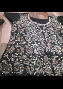 Black embellishments suit
