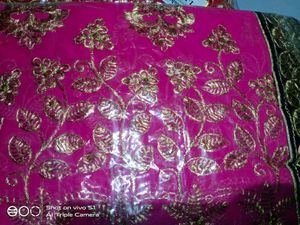 New Jari. Black Border Saari..full. Saari Borde