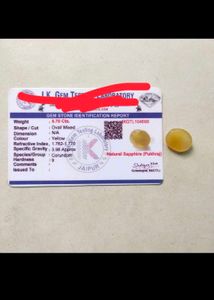 5.70Cts. Natural Yellow Sapphire(Pukhraj) Gemstone