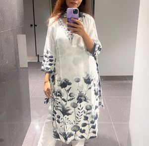Black N White Kurta Set
