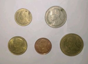 Thailand 5 Different Coins