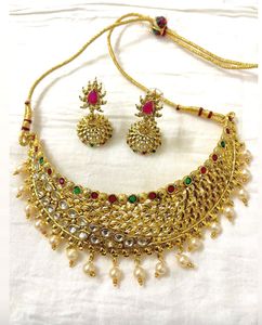 Pearl Drop Choker Set