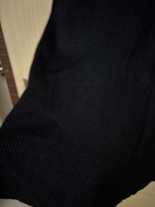 Black Maxi Skirt with Side Slit